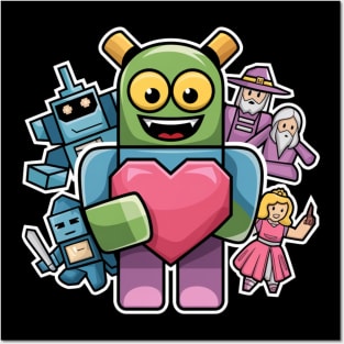 Roblox Pink Heart Posters and Art